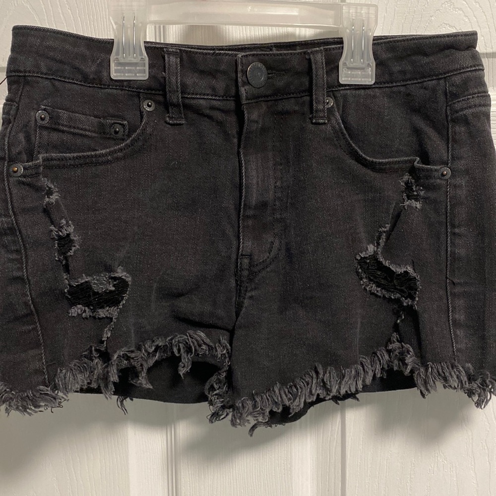 Black Aeropostale High Waisted Shorties